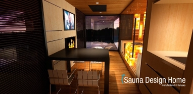 Kültéri szauna relax terasszal Kültéri szauna relax terasszal