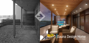 Egyedi szauna wellness terasz építés Egyedi szauna wellness terasz építés